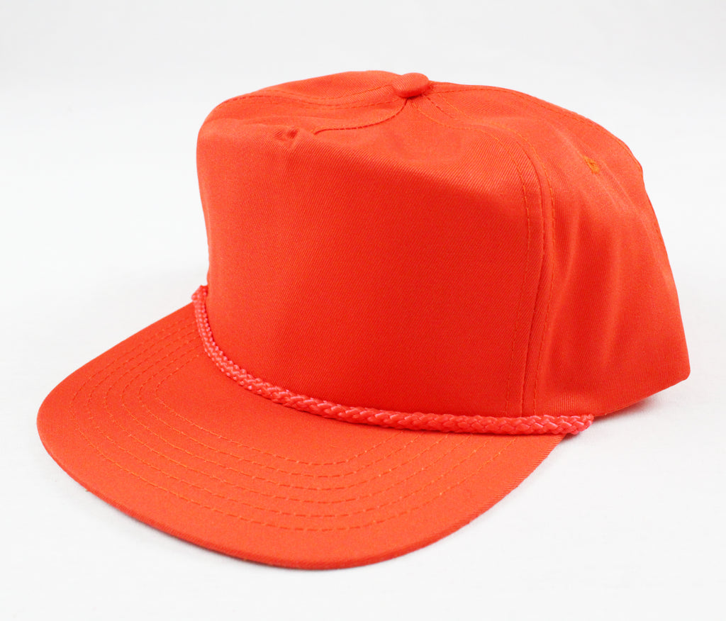 Braid Rope Snapback - Orange - Bulk-Caps Wholesale Headwear