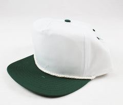 Wholesale Curved Brim Green Under Brim Embroidery Logo Rope Snapback Hat -  China Hat and Cap price