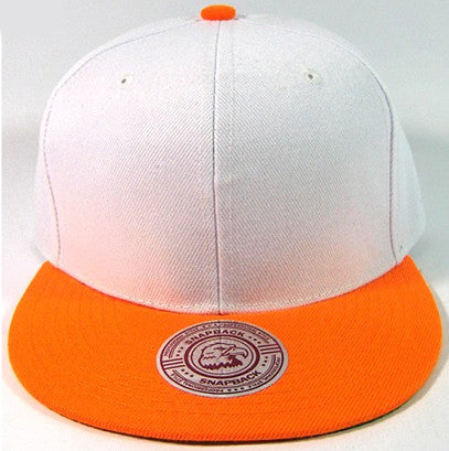 White/ Orange Snapback