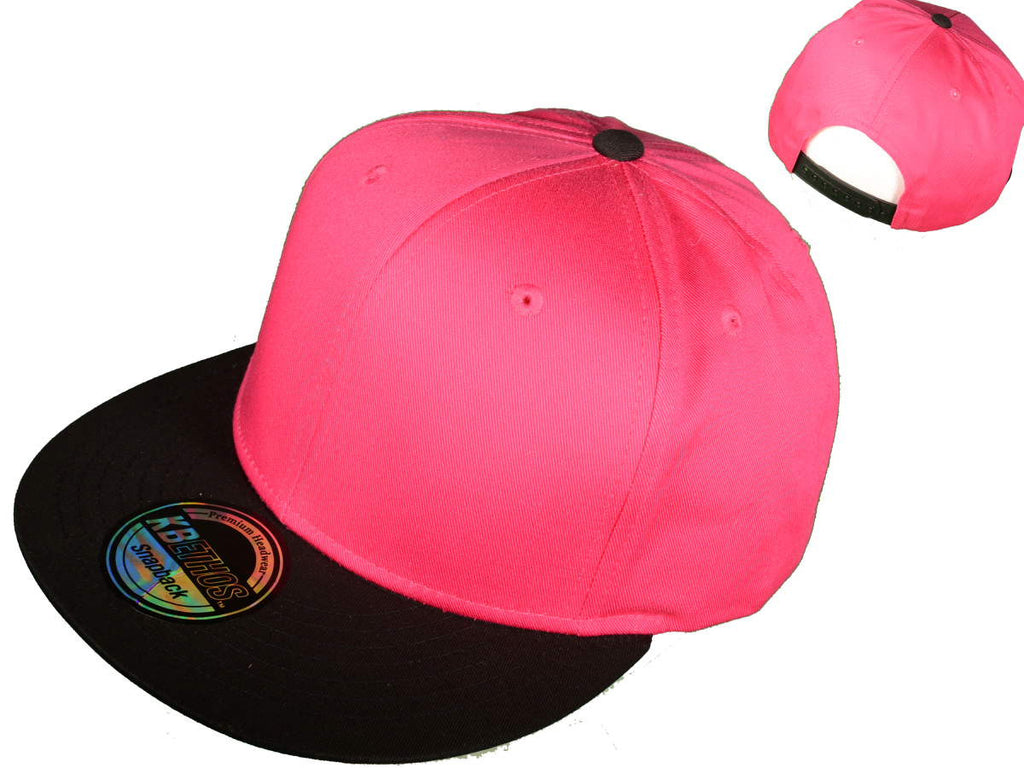 Original Snapback Hats Blanks Plain Faux Leather Snapback