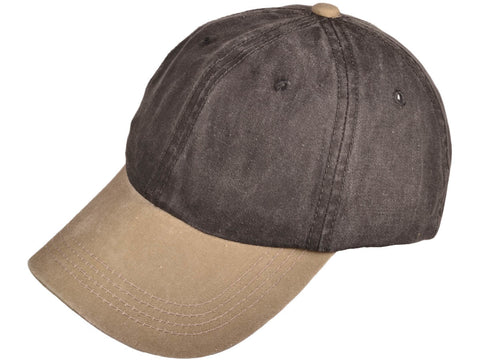 Polo Style Unstructured Cap Black/ Khaki