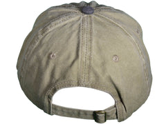 Polo Style Unstructured Cap Khaki/ Black