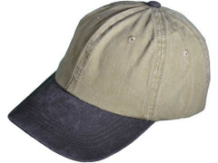 Polo Style Unstructured Cap Khaki/ Black